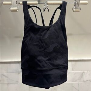 Lululemon Black Camouflage Sports Tank Top